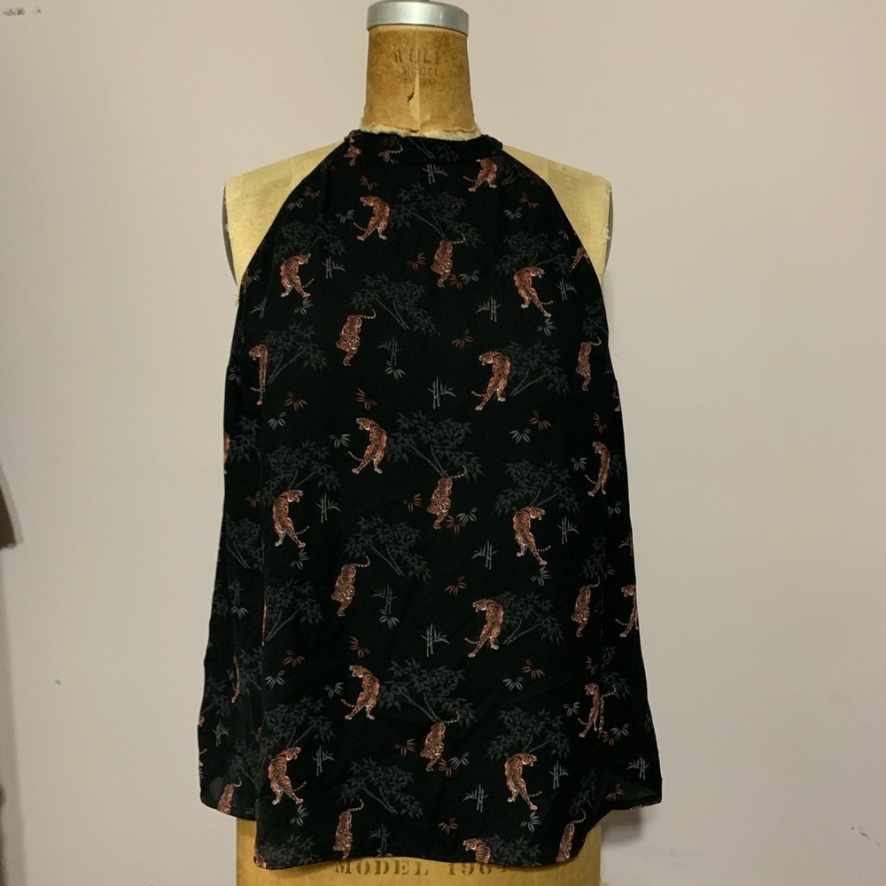 Torrid Tiger Print Halter Top Size 0